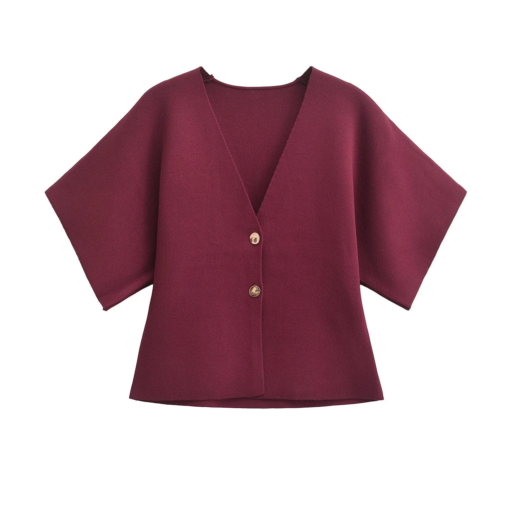 Blusa minimalista y elegante con cierre de botones ALBI - Blusas - imagen 13