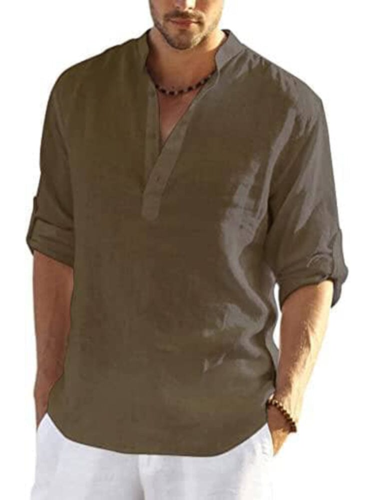 Camisa de mezcla de lino ALBI - Camisas - imagen 9