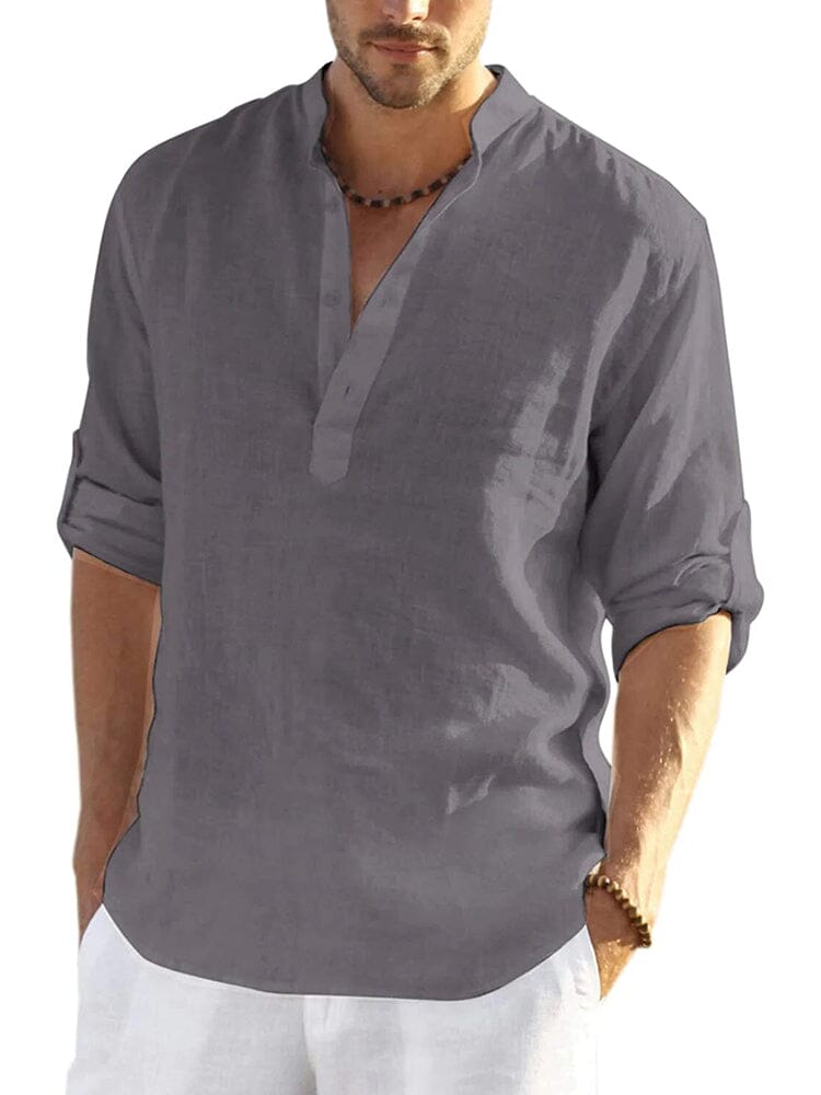 Camisa de mezcla de lino ALBI - Camisas - imagen 11
