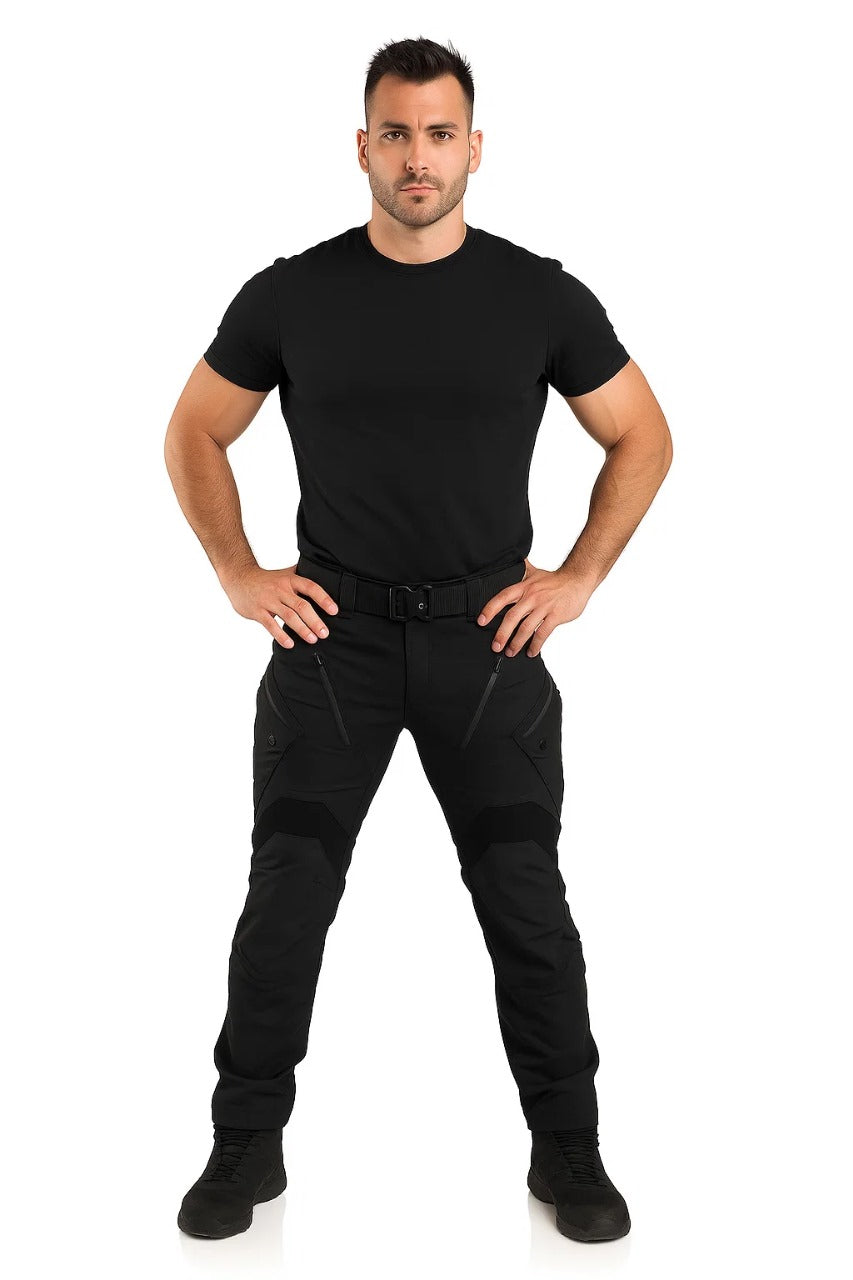 Pantalones tácticos cargo de corte ajustado ALBI - Pantalones tipo cargo - vista trasera