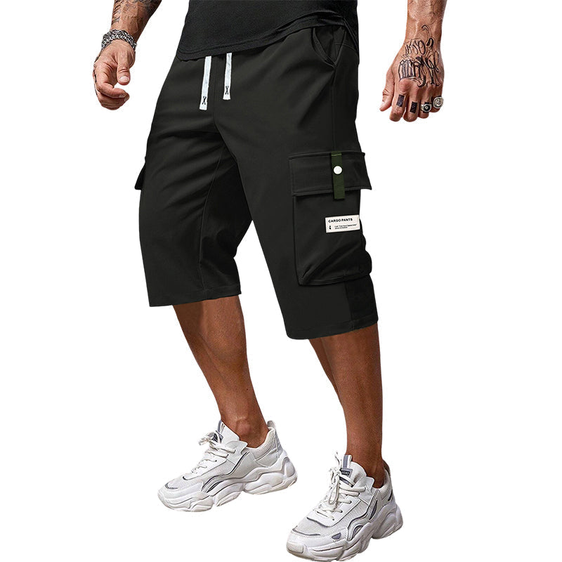 Pantalones cargo con cordón ALBI - Pantalones cortos tipo cargo - foto principal