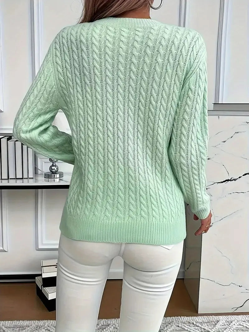 ALBI | Cómodo jersey de punto trenzado
