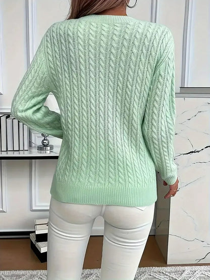 ALBI | Cómodo jersey de punto trenzado