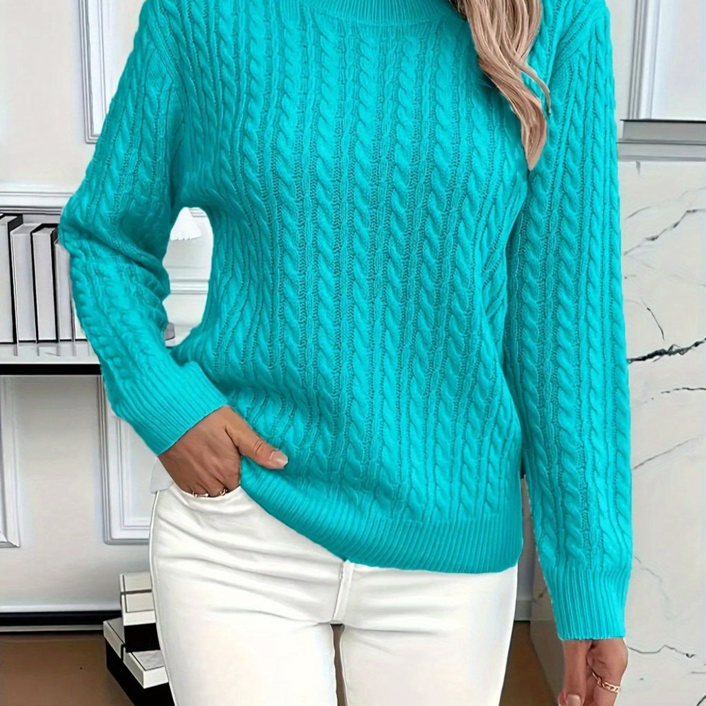 Cómodo jersey de punto trenzado ALBI - Suéteres - imagen 17