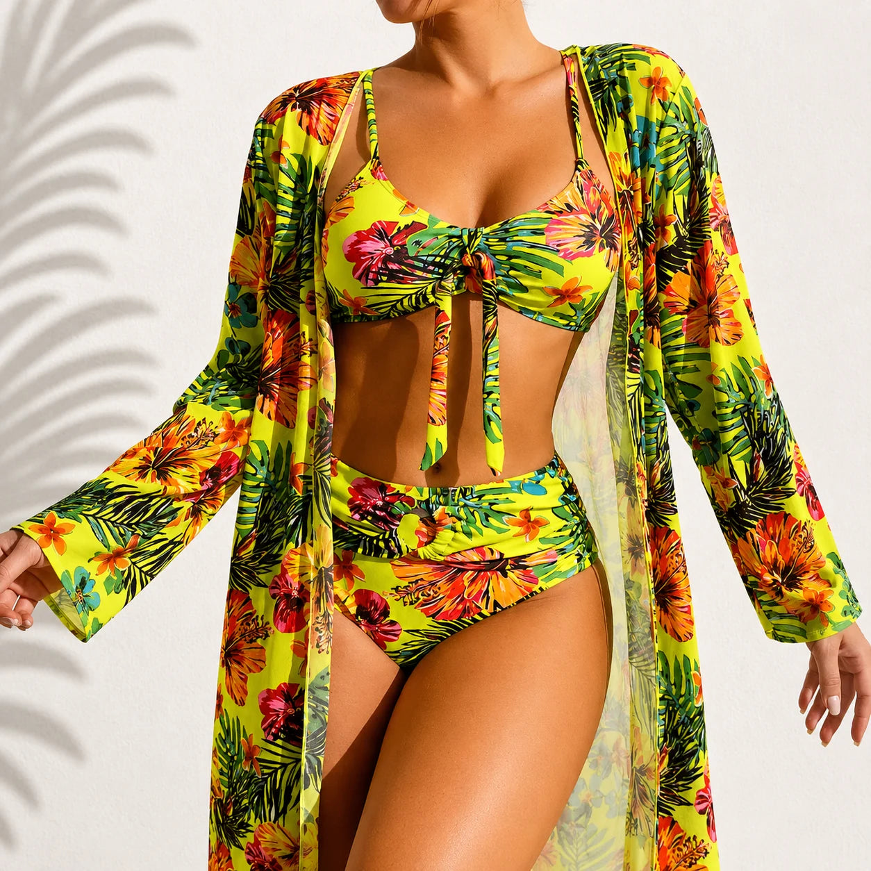 ALBI | Elegante bikini de 3 piezas Tropical Mari
