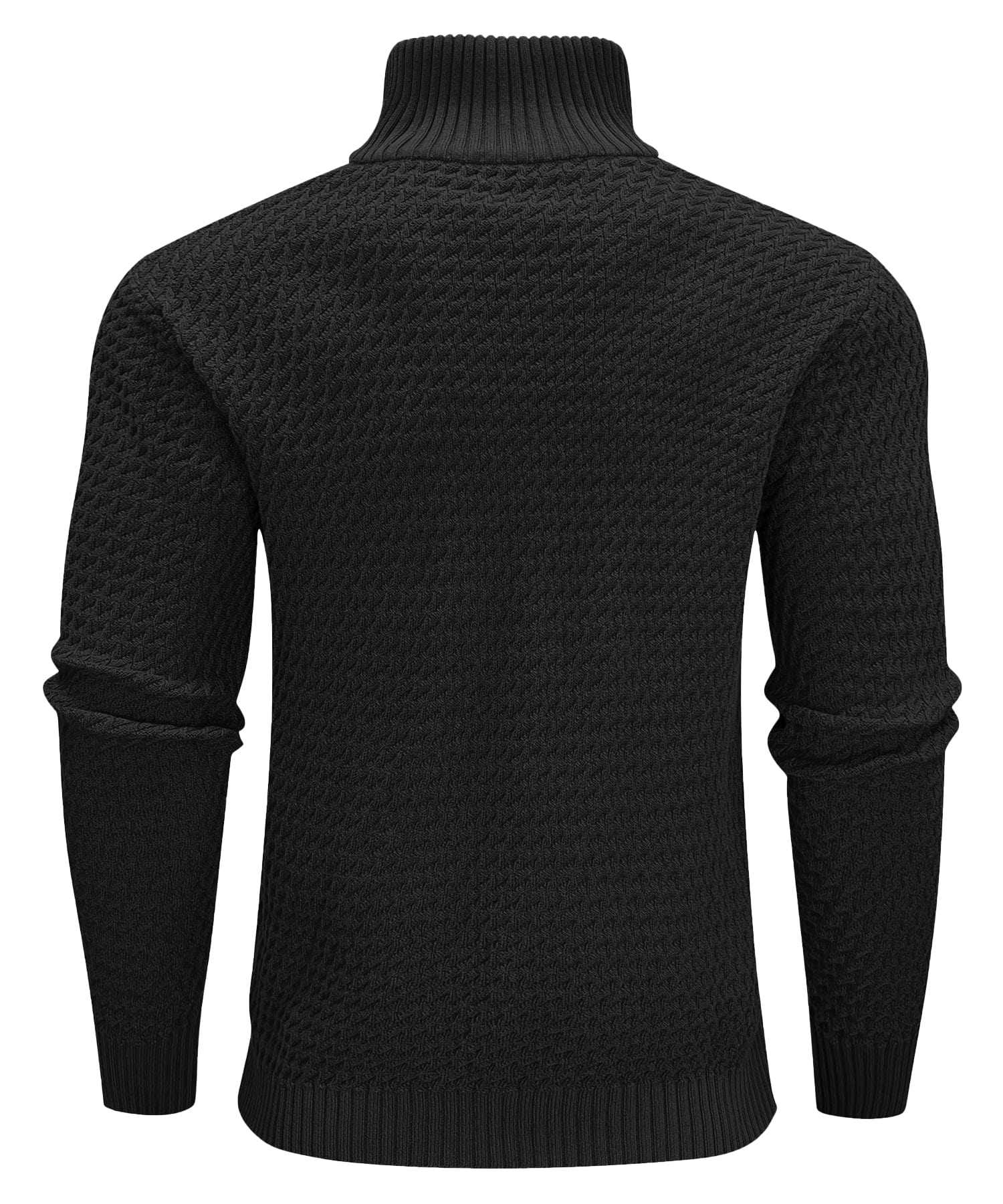 Jersey de cuello alto con cremallera ALBI - color negro - imagen 11