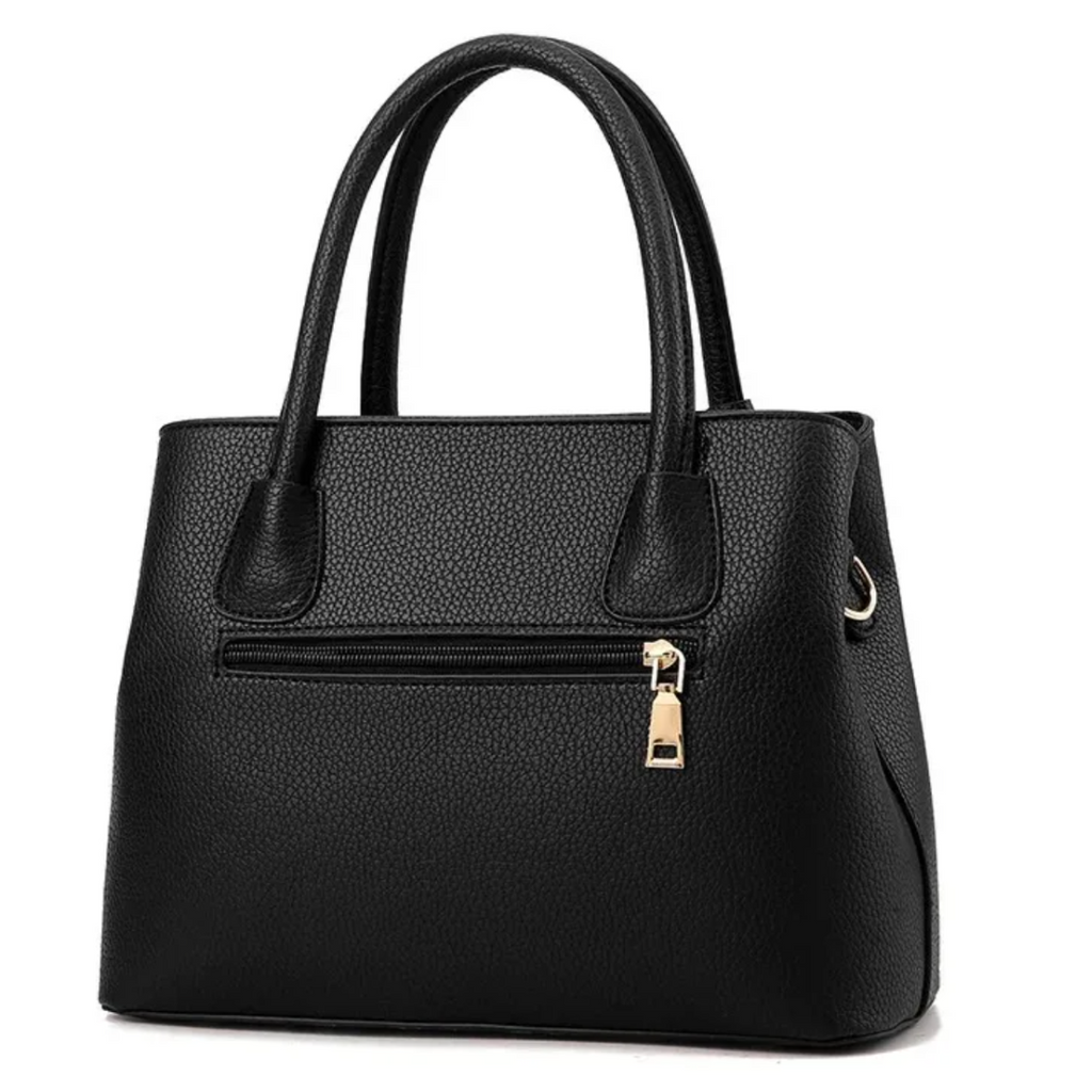 Bolso tote estructurado ALBI - Bolsos estilo shopper - color negro - puesto en modelo