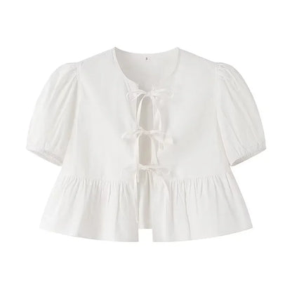 ALBI | Elegante blusa con lazo en la parte delantera