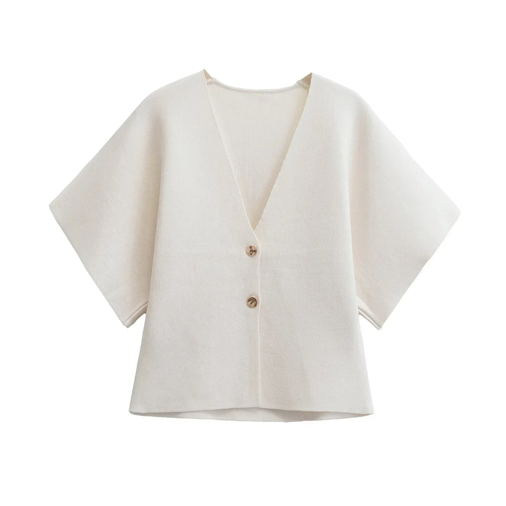 Blusa minimalista y elegante con cierre de botones ALBI - Blusas - imagen 14