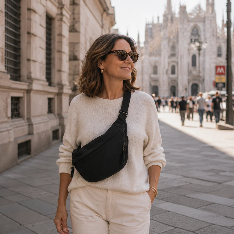 LUNA | BOLSO DE HOMBRO ALBI - Bolsos bandolera - detalle de tejido
