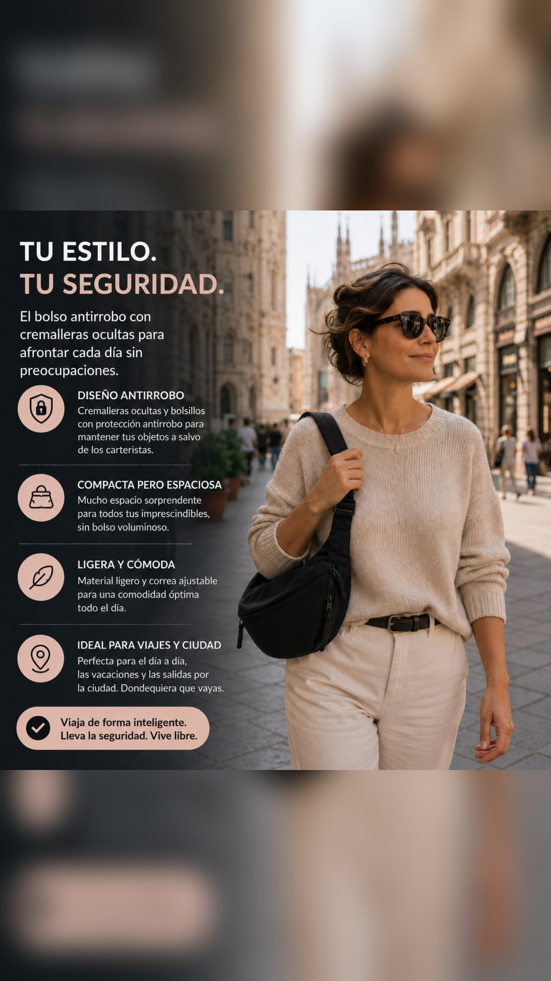 Aria | Bolso de hombro negro