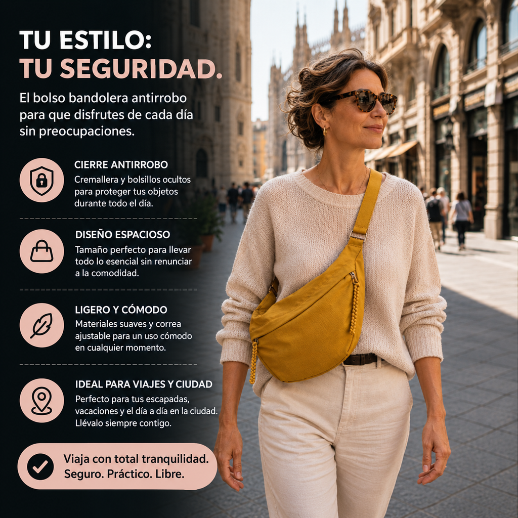 Luce | Bolso de hombro color ocre