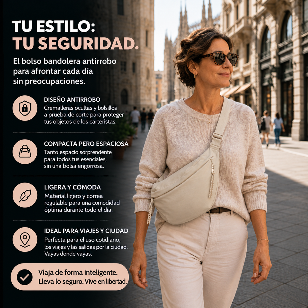 Elena | Bolso de hombro beige