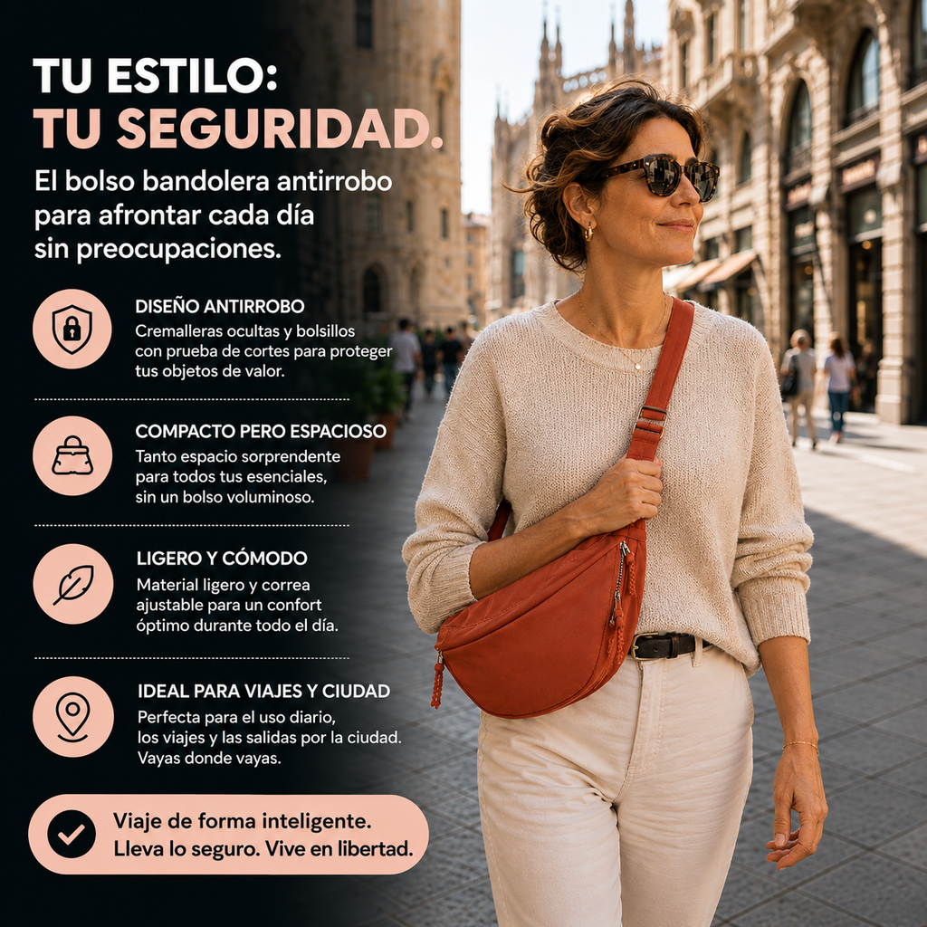 Gioia | Bolso de hombro naranja