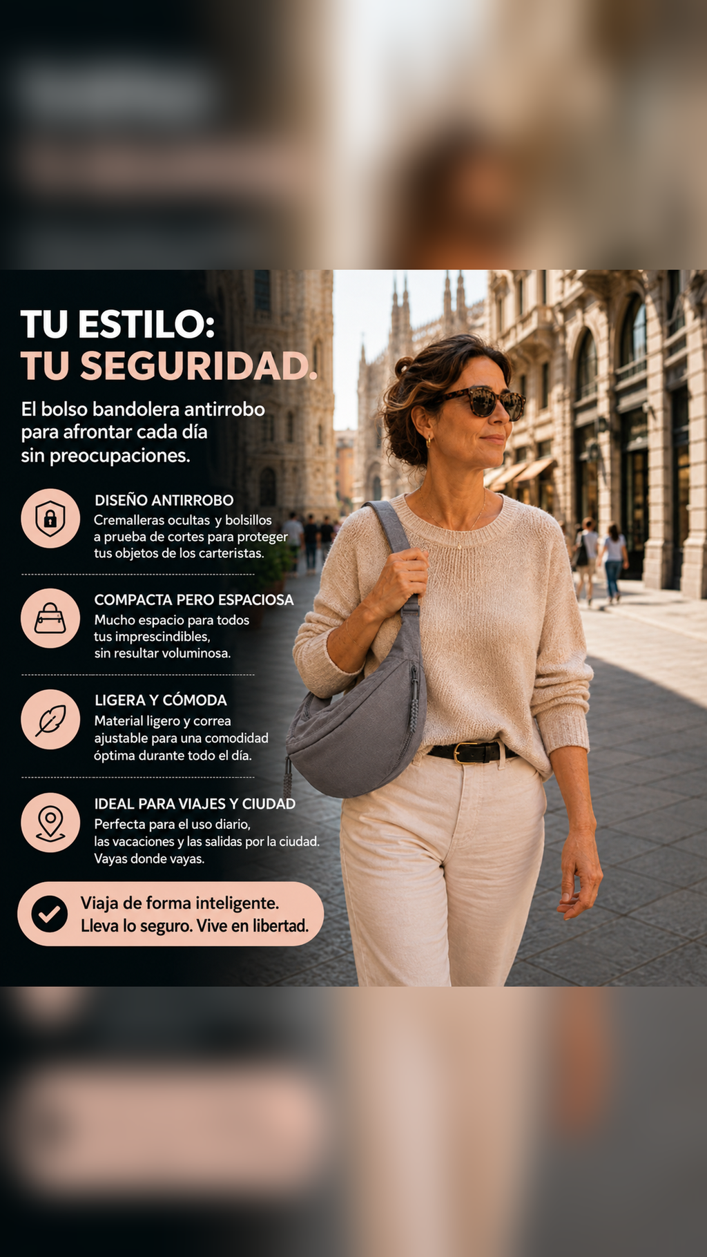 Chiara | Bolso de hombro gris