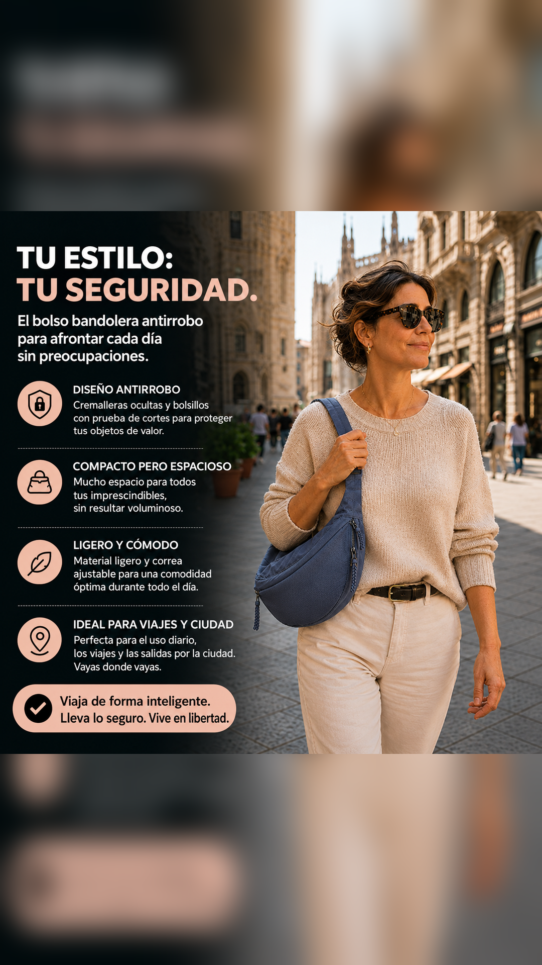 Mara | Bolso de hombro azul