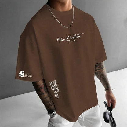 ALBI | Camiseta urbana oversize con estampado gráfico