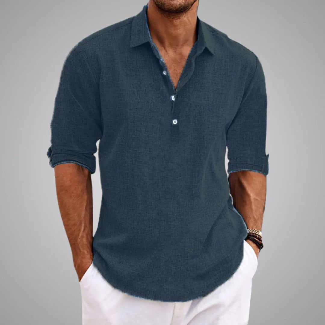 Camisa informal ALBI - Camisas - puesto en modelo