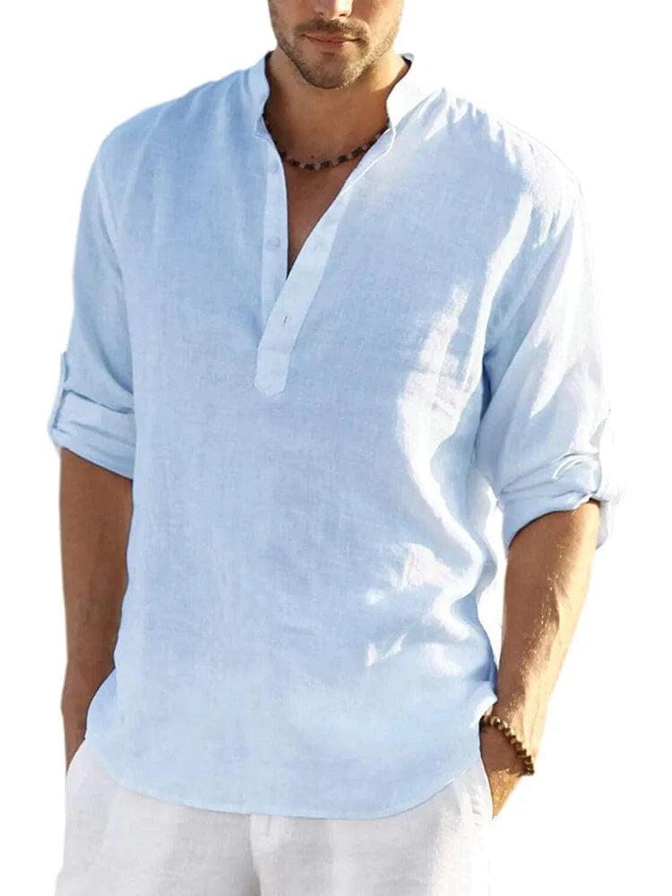 Camisa de mezcla de lino ALBI - Camisas - imagen 18