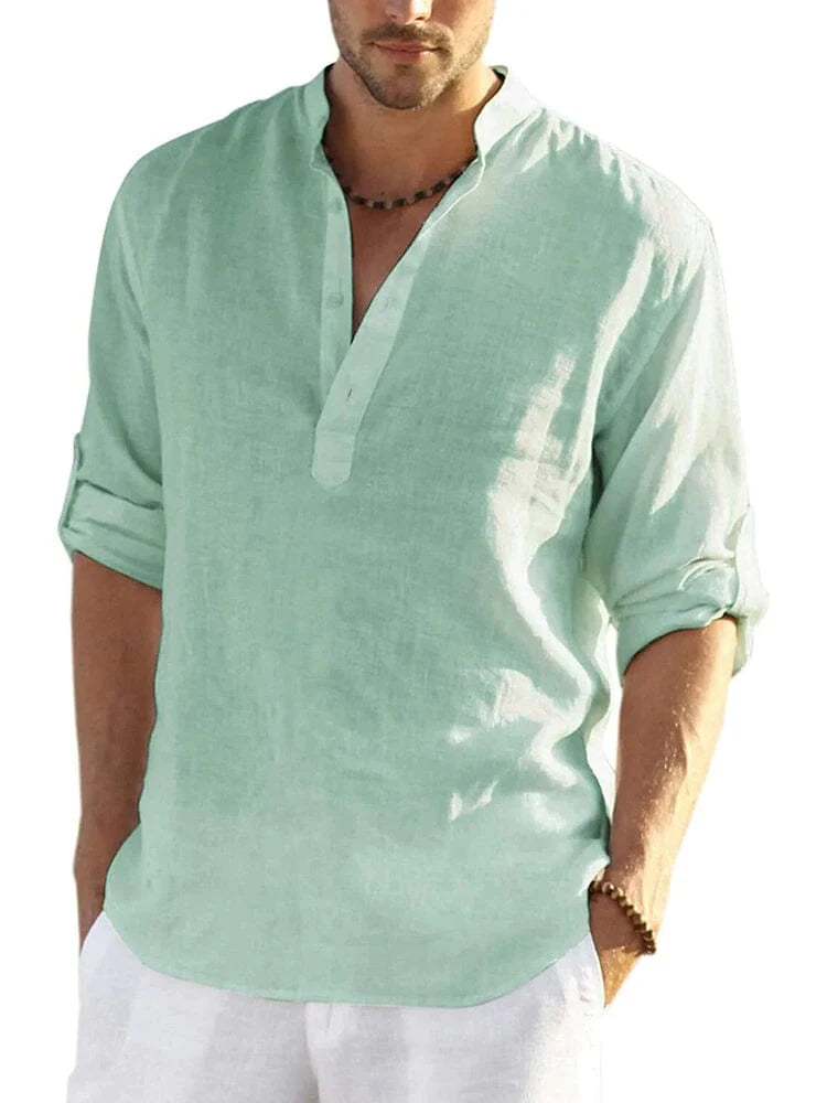 Camisa de mezcla de lino ALBI - Camisas - imagen 20