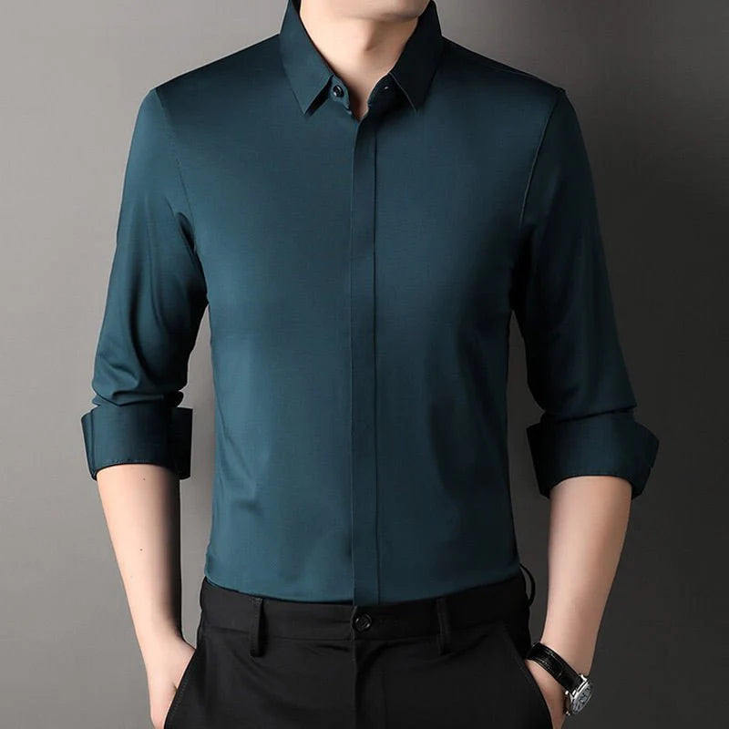 Camisa elástica que no se arruga ALBI - Camisas - imagen 11