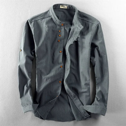 ALBI | Camisa de lino con cuello redondo