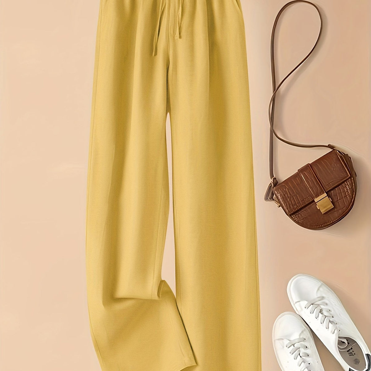 Pantalones de lino de cintura alta: ligeros y transpirables ALBI - imagen 20