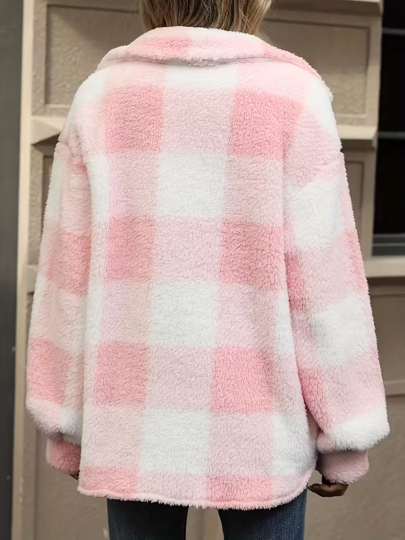 Cómoda chaqueta de forro polar a cuadros ALBI - Chaquetas y abrigos - imagen 10