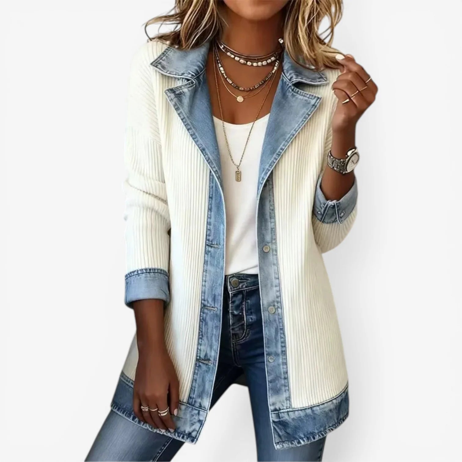 Chaqueta vaquera casual ALBI - Cazadoras vaqueras - foto principal