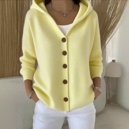 Chaqueta de punto con capucha ALBI - Chaquetas y abrigos - vista trasera