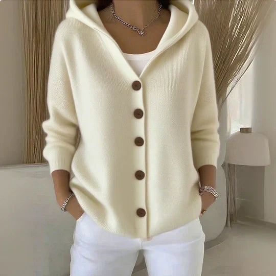 Chaqueta de punto con capucha ALBI - Chaquetas y abrigos - vista de conjunto