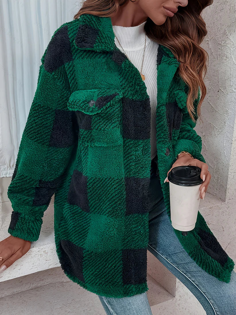 Cómoda chaqueta de forro polar a cuadros ALBI - Chaquetas y abrigos - imagen 13