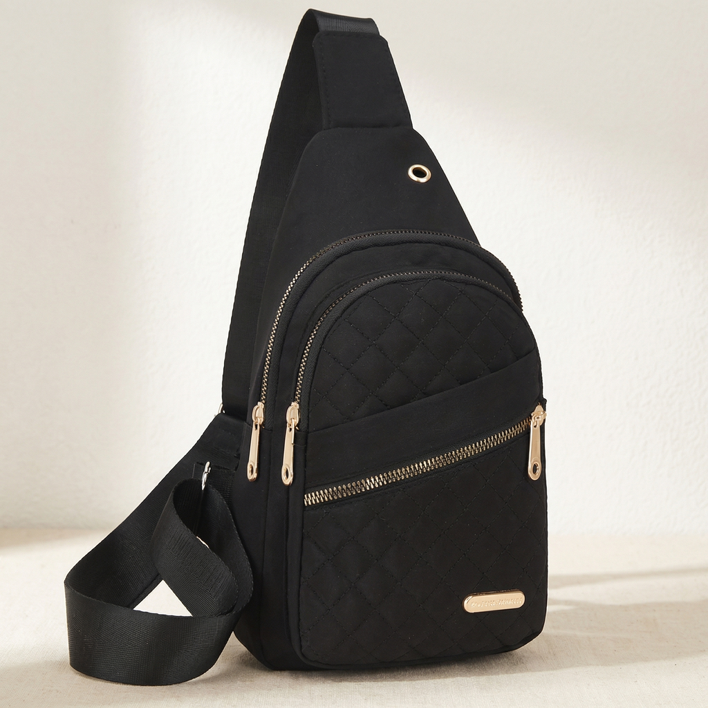 Bolso bandolera – Ligero y elegante ALBI - Bolsos bandolera - color negro - vista frontal
