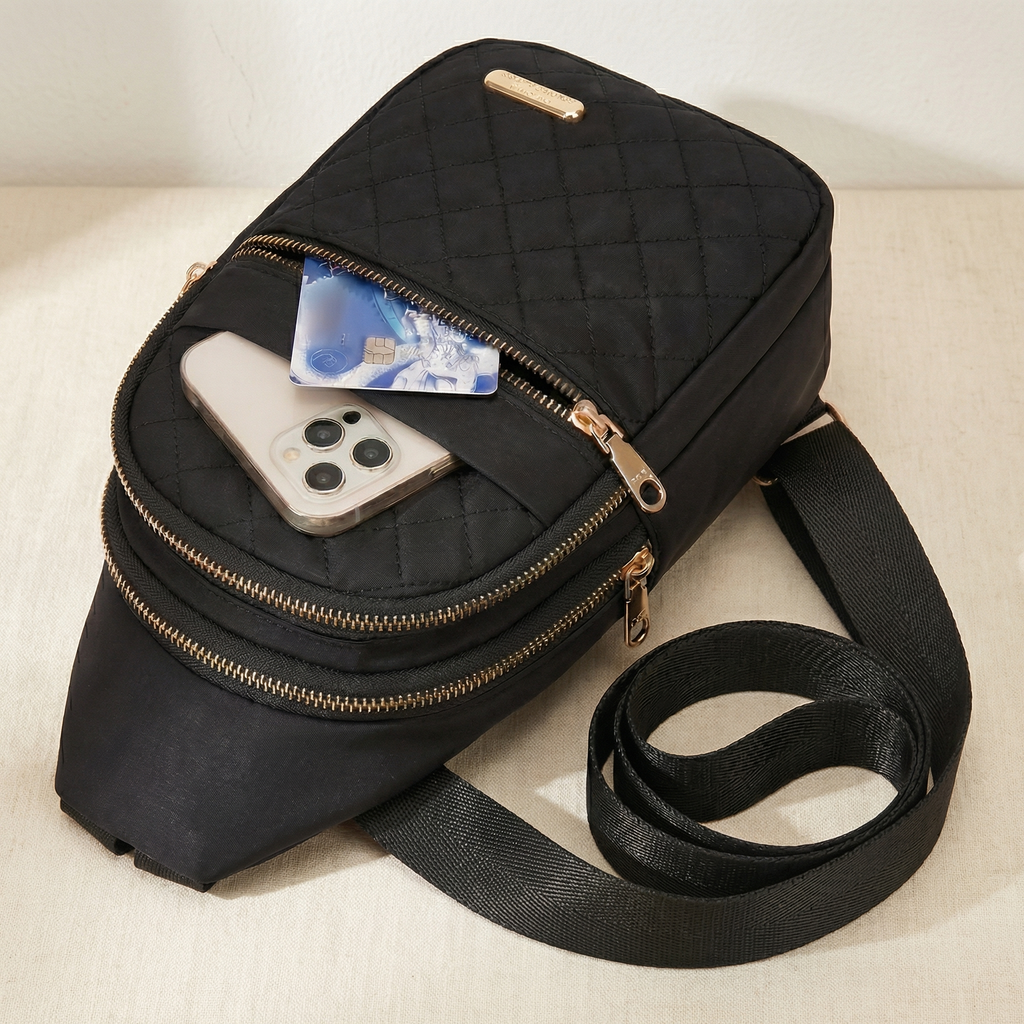 Bolso bandolera – Ligero y elegante ALBI - Bolsos bandolera - color negro - vista lateral