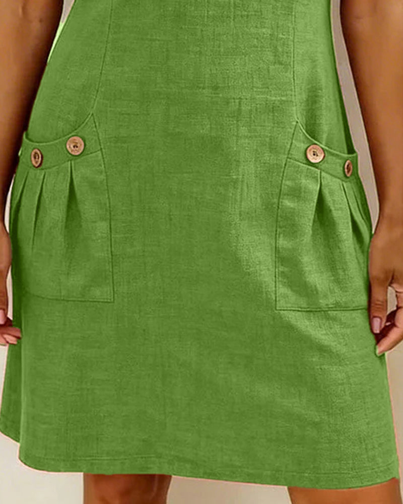 Vestido de corte recto para mujer, de manga corta ALBI - Vestidos - imagen 16