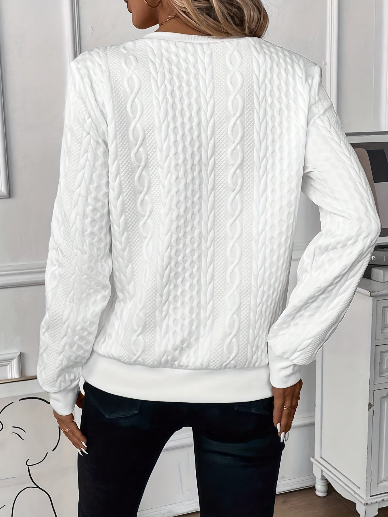 Elegante jersey de punto con cremallera ALBI - Suéteres - vista de conjunto