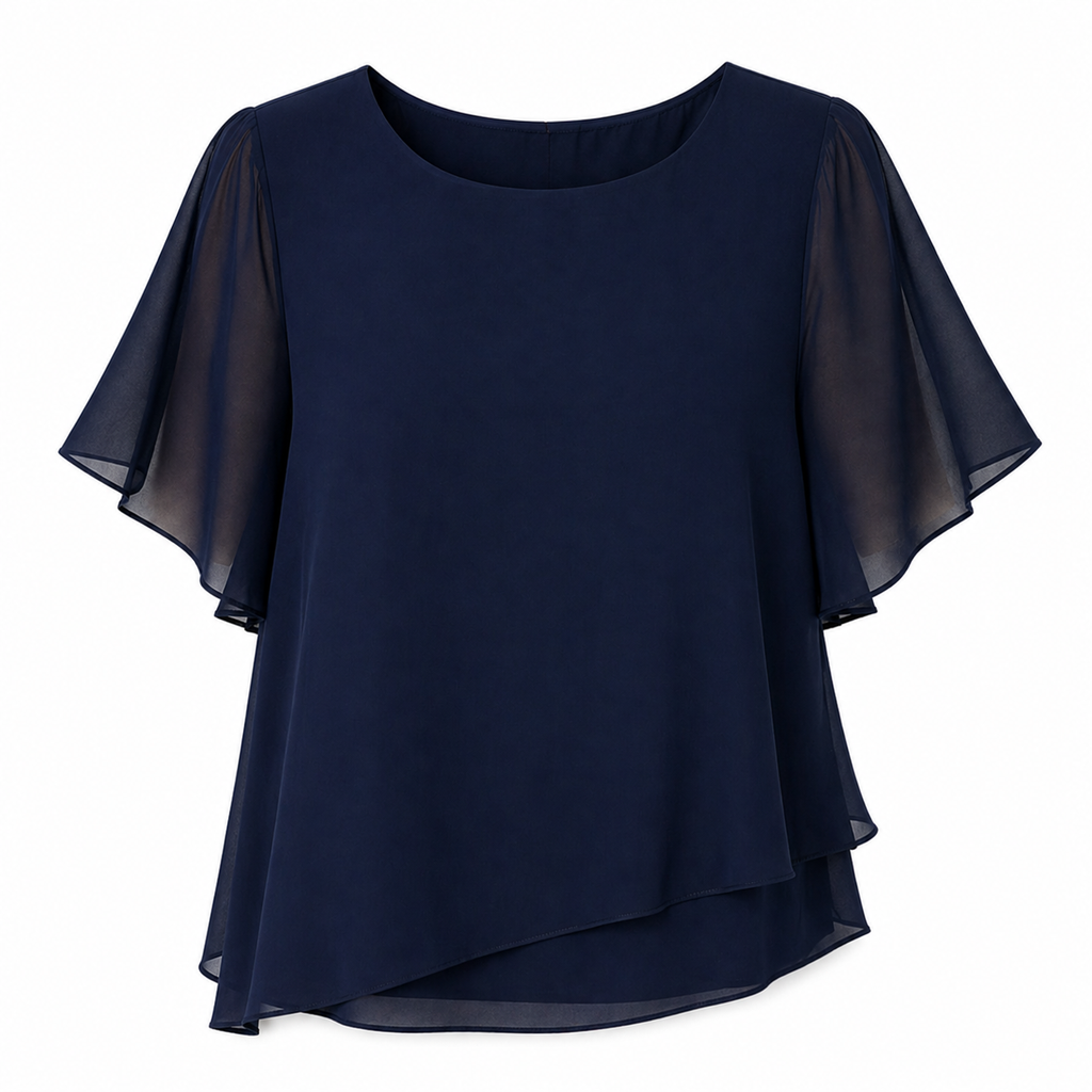 Conjunto de dos piezas con top de varias capas y pantalón ALBI - Conjuntos de ropa - vista trasera