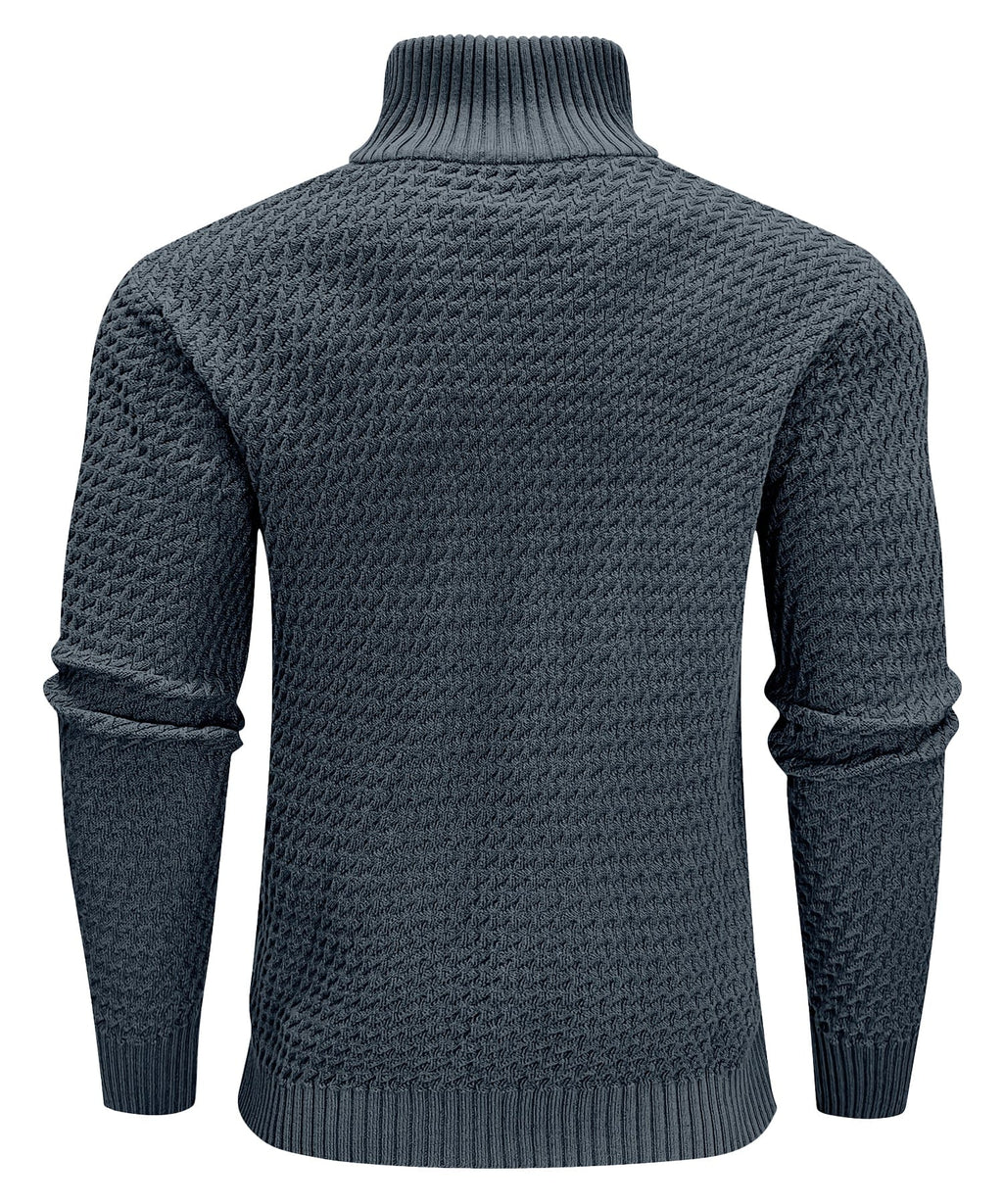 Jersey de cuello alto con cremallera ALBI - color gris - imagen 12