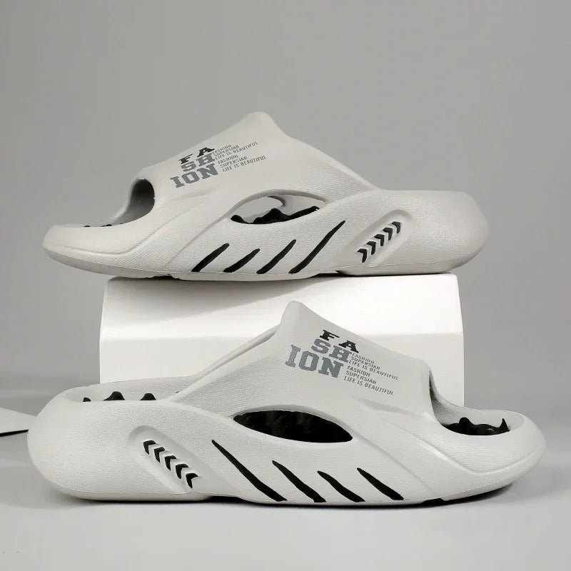 Chanclas cómodas abiertas ALBI - vista lateral