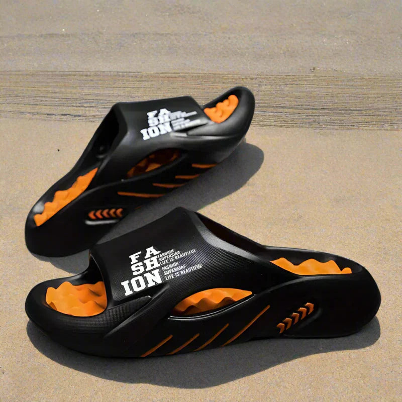 Chanclas cómodas abiertas ALBI - vista trasera