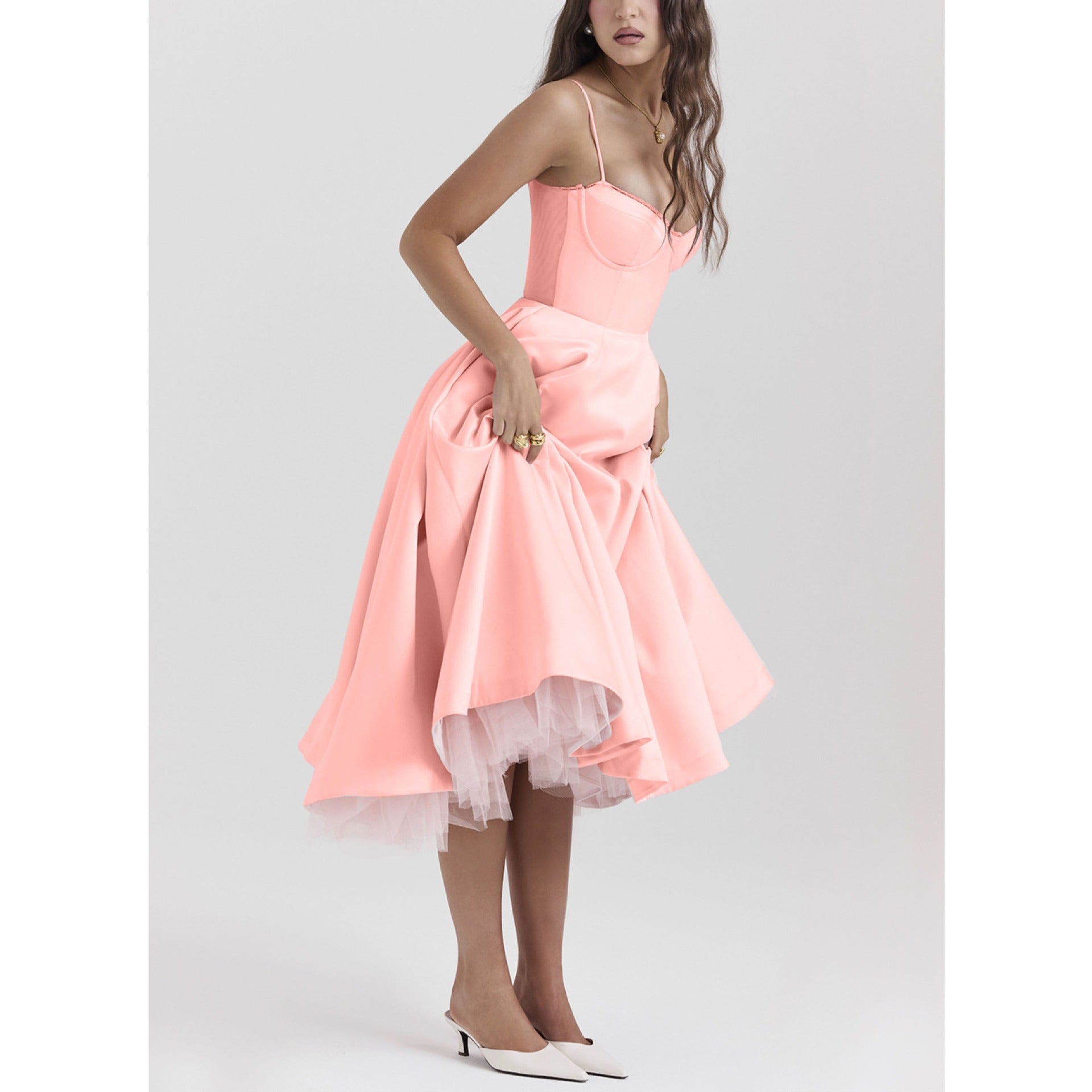 Vestido midi romántico de verano ALBI - Vestidos - imagen 9