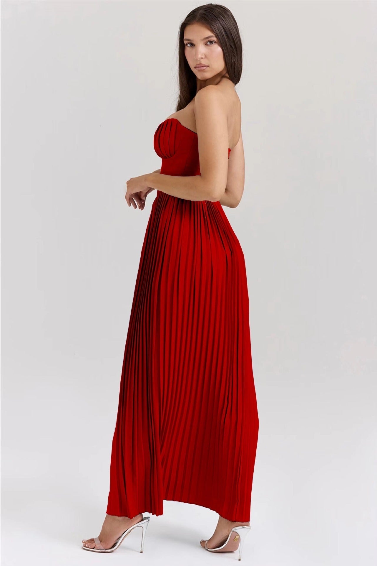 Lujoso vestido largo con una caída suave ALBI - Vestidos - imagen 12