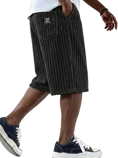 ALBI | Pantalones cortos de pana con detalles bordados