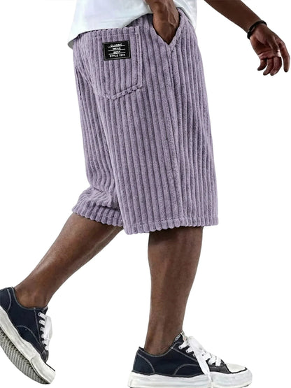 ALBI | Pantalones cortos de pana con detalles bordados