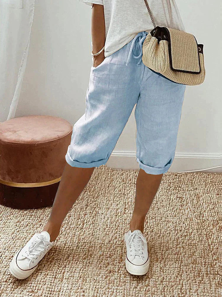 Pantalones cómodos ALBI - Pantalones cortos para correr - detalle de tejido