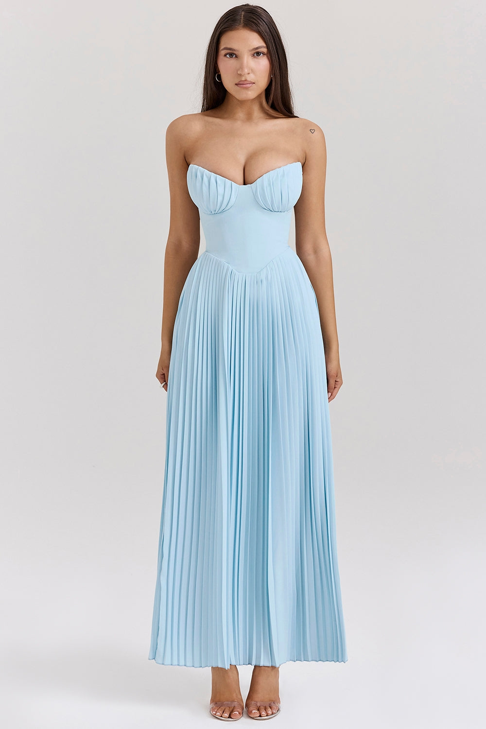 Lujoso vestido largo con una caída suave ALBI - Vestidos - foto principal