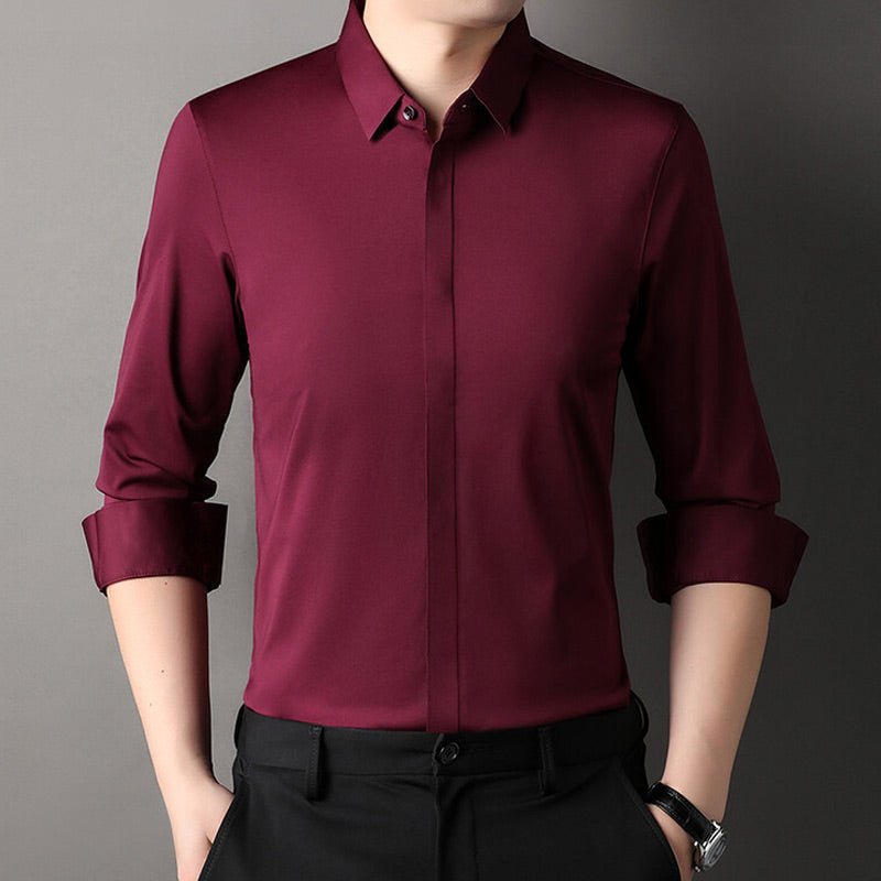 Camisa elástica que no se arruga ALBI - Camisas - vista trasera