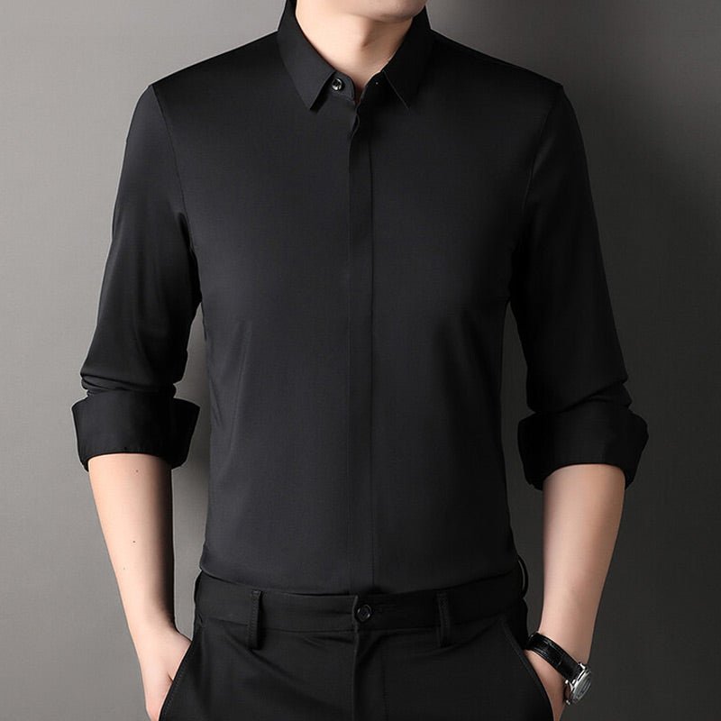 Camisa elástica que no se arruga ALBI - Camisas - vista lateral