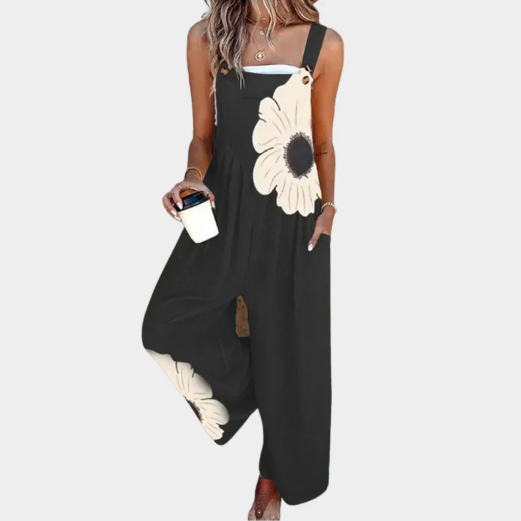 Mono de lino con estampado floral ALBI - Ropa de una pieza - imagen 8