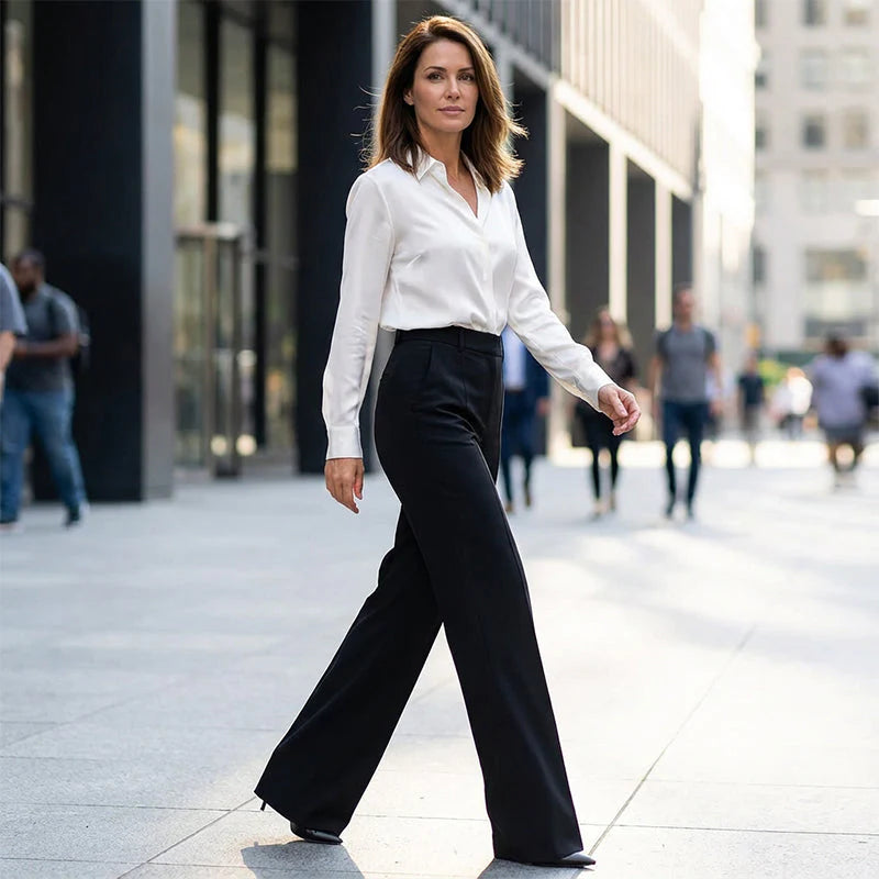 Pantalones de vestir de cintura alta para mujer ALBI - imagen 18